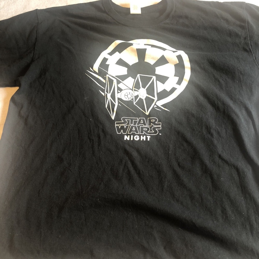 SJ Sharks Darth Meier Star Wars Night 2019 SGA T-Shirt XL Tie Fighter Empire #28